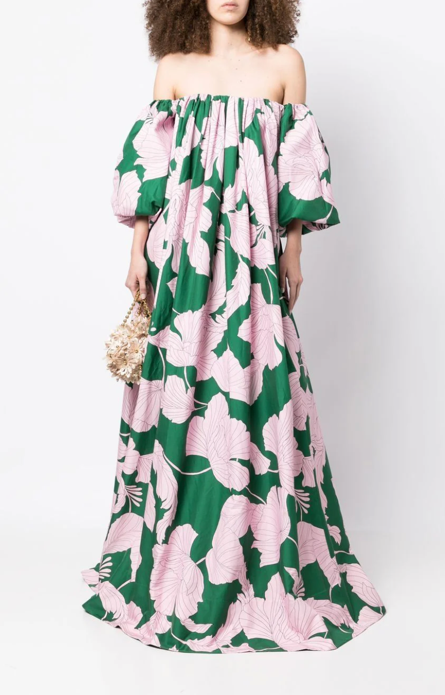 Violet Printed Gown - Size 10