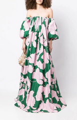 Violet Printed Gown - Size 10