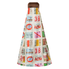 Ticket Print Gown - Size 8