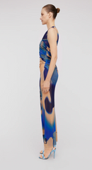 Watercolour Mesh Dress - Size 8