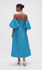 Eugenie Off Shoulder Midi - Size 10