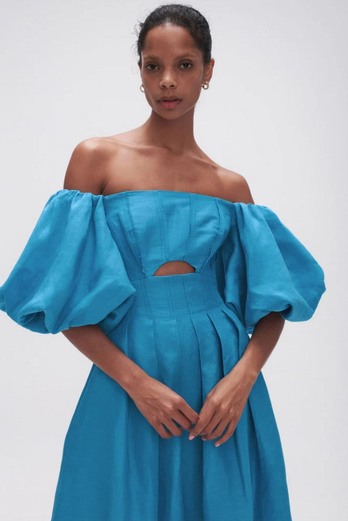 Eugenie Off Shoulder Midi - Size 10