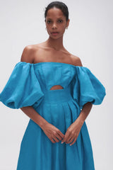 Eugenie Off Shoulder Midi - Size 10
