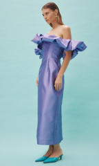 Suzie Off Shoulder Midi - Size 10