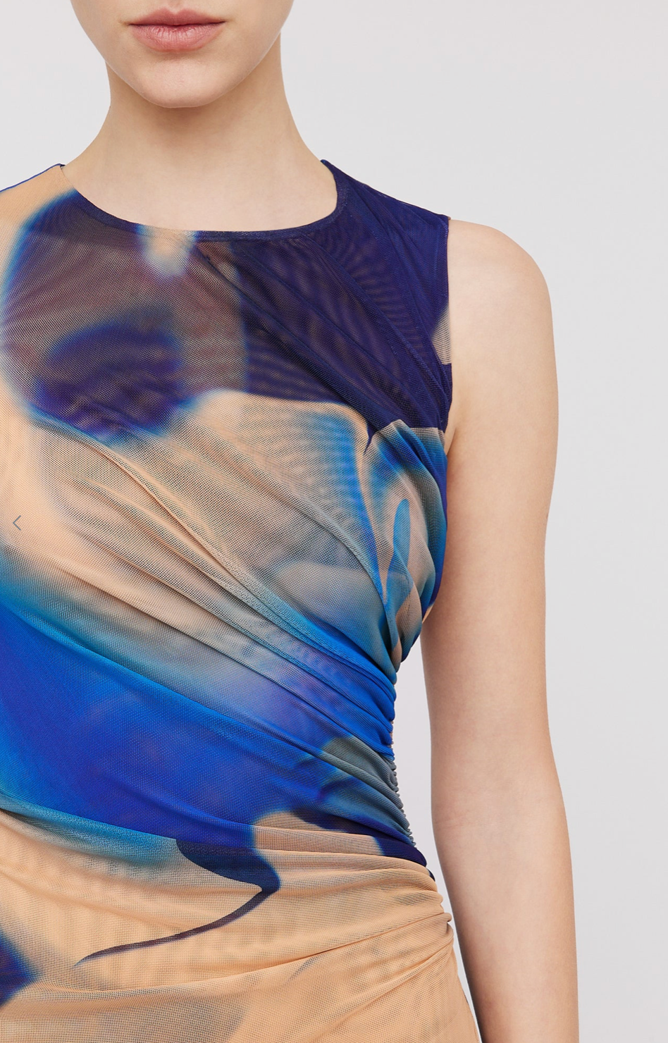 Watercolour Mesh Dress - Size 8