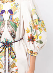 Effie Puff Sleeve Midi - Size 8