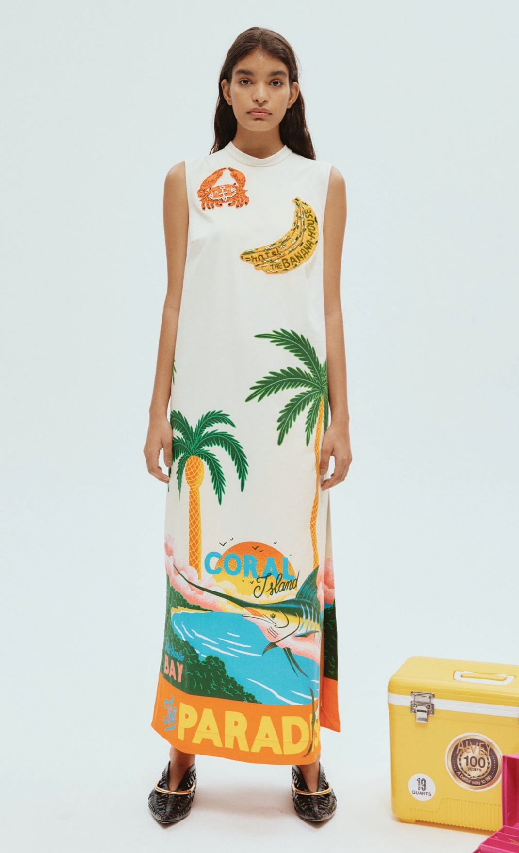 Samaki Puff Sleeve Dress - Size 10