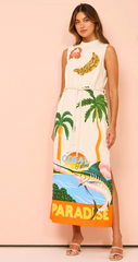 Samaki Puff Sleeve Dress - Size 10