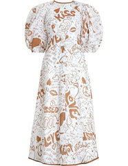 Linen Day Graffiti Midi - Size 10