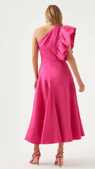 Bonjour Asymmetric Midi Dress - Size 10