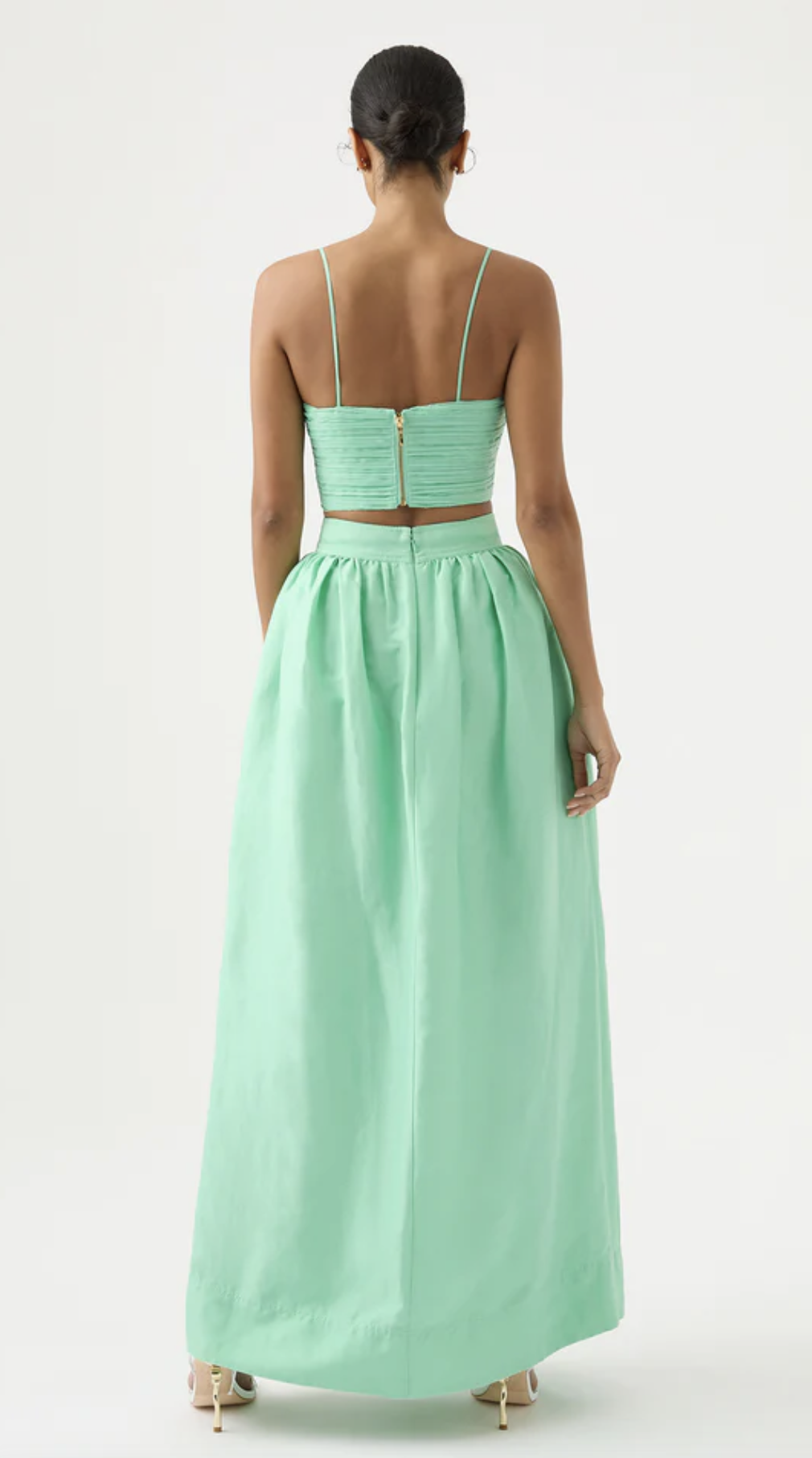 Laurier Wave Cropped Top & Mirabelle Tulip Maxi Skirt Set - Size 10