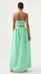 Laurier Wave Cropped Top & Mirabelle Tulip Maxi Skirt Set - Size 10