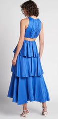 Wave Cut Out Ring Midi Dress - Size 8