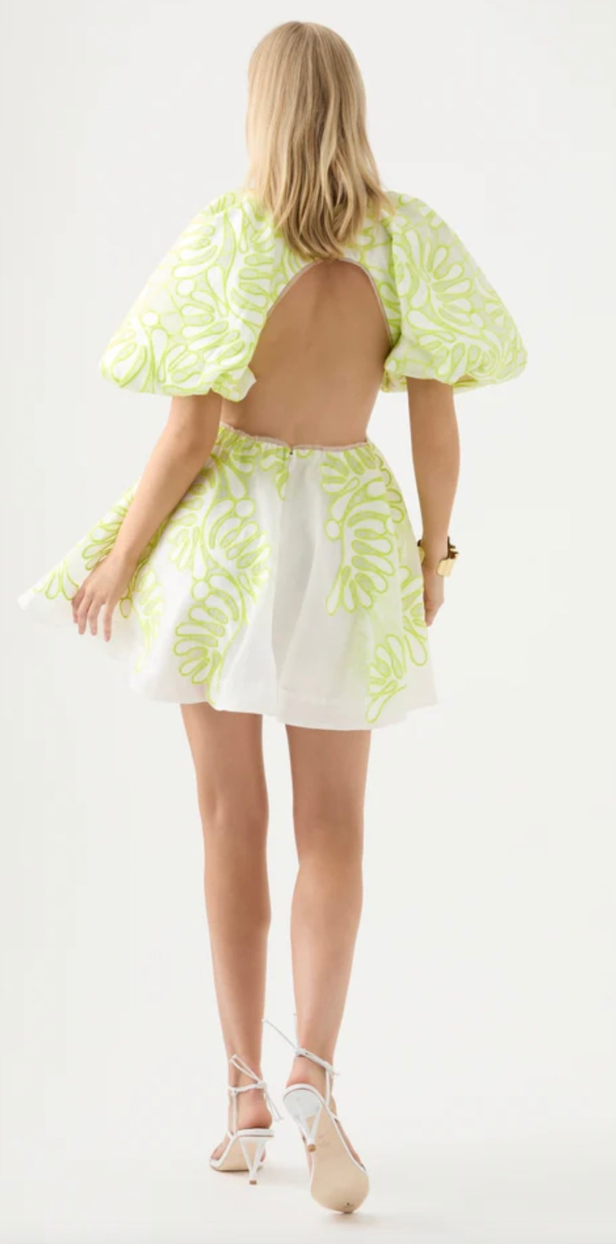 Botanical Applique Mini Dress - Size 10