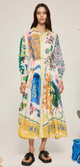 Soleil Patchwork Shirt Dress - Size 10
