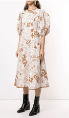 Linen Day Graffiti Midi - Size 10