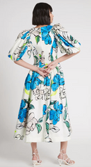 Pedestal Corseted Midi Dress - Size 10