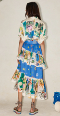 Soleil Ruffle Skirt - Size 10
