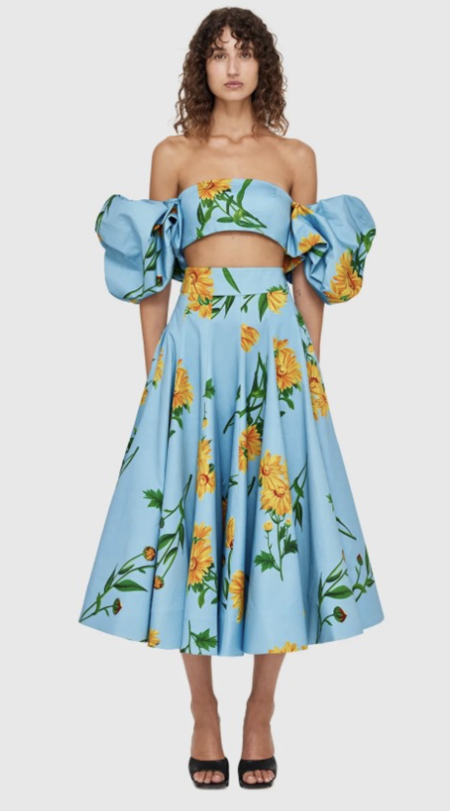 Marguerite Bleu Print Top & Skirt - Size 12