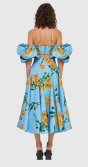Marguerite Bleu Print Top & Skirt - Size 12