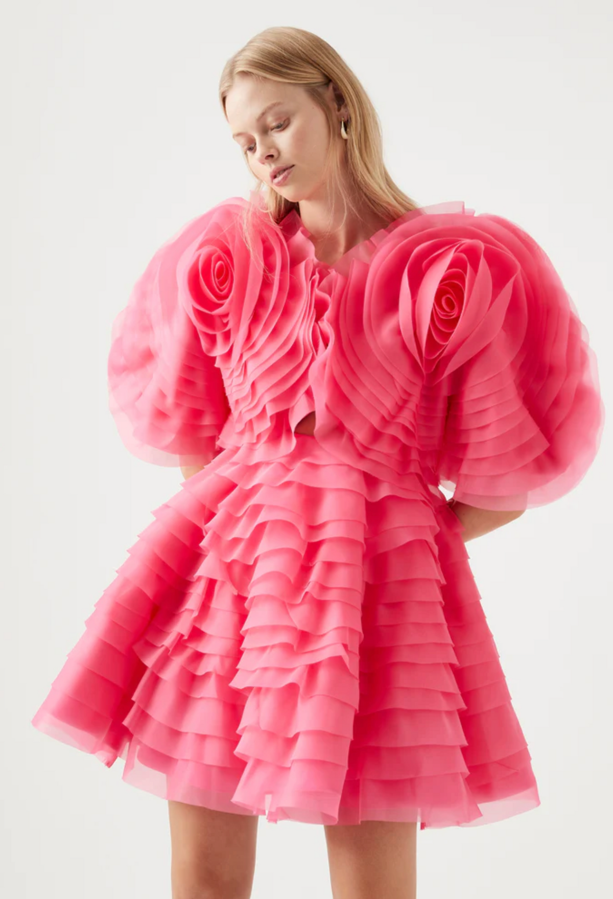Amour Ruffle Mini Dress - Size 10