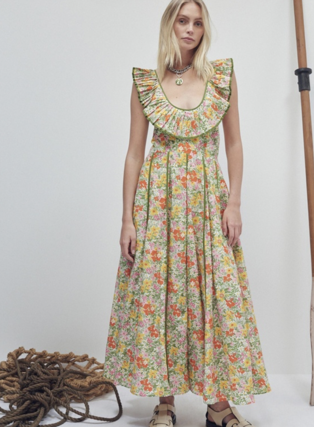 Cabana Midi Apron Dress - Size 12