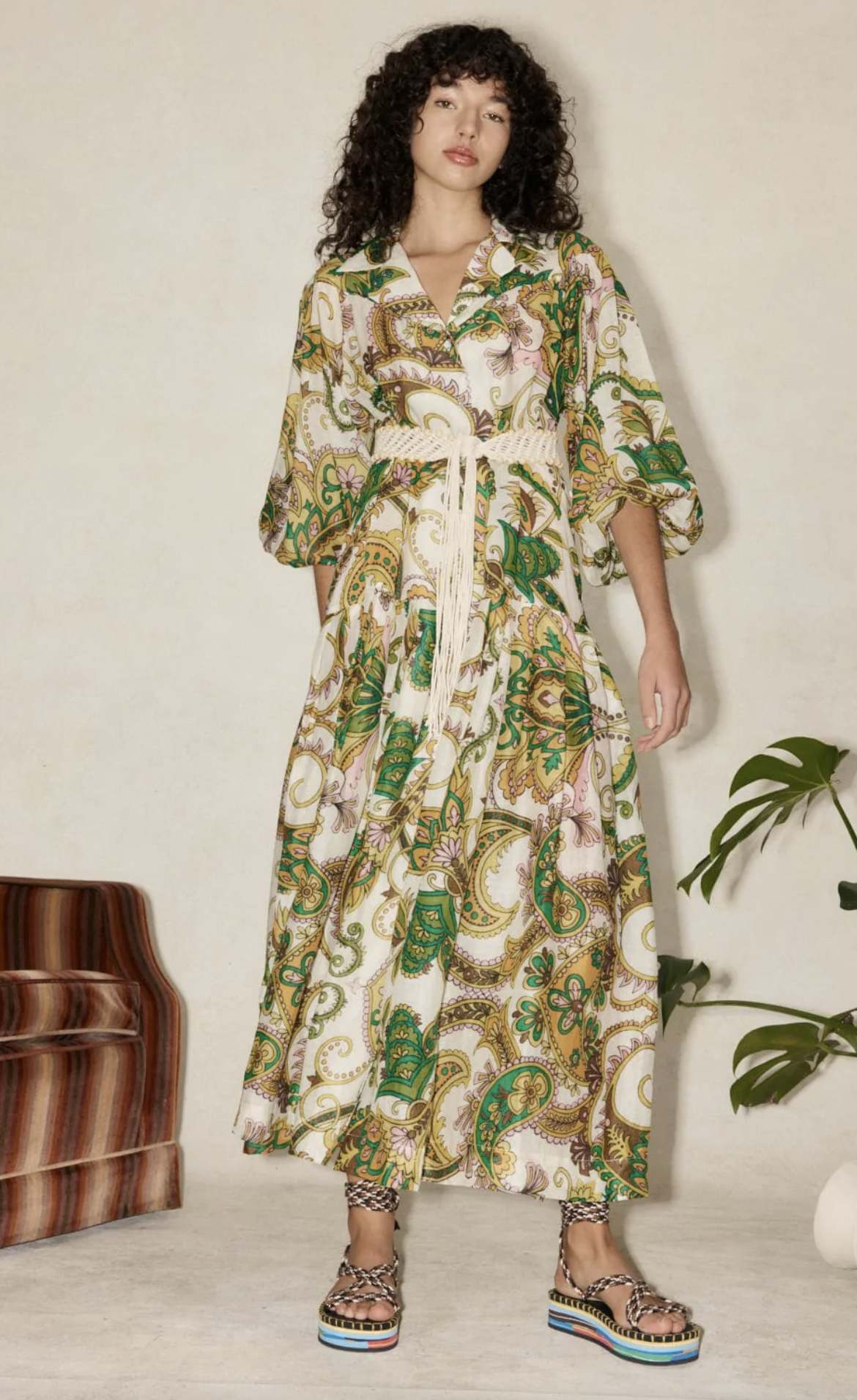Octavia V Neck Shirt Dress - Size 8