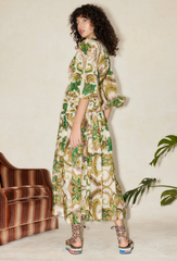 Octavia V Neck Shirt Dress - Size 8