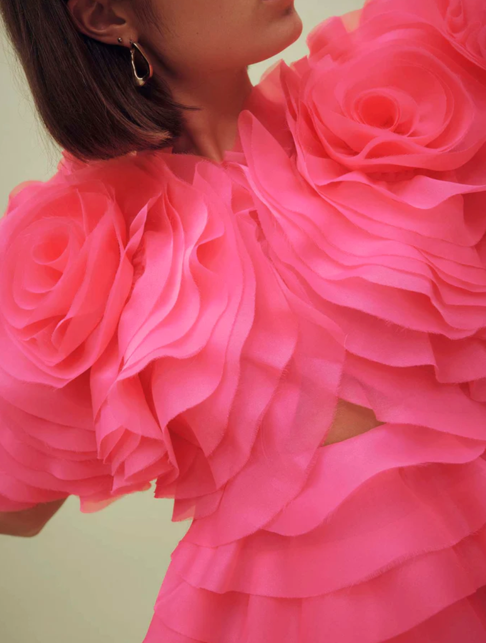 Amour Ruffle Mini Dress - Size 10