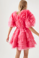 Amour Ruffle Mini Dress - Size 10
