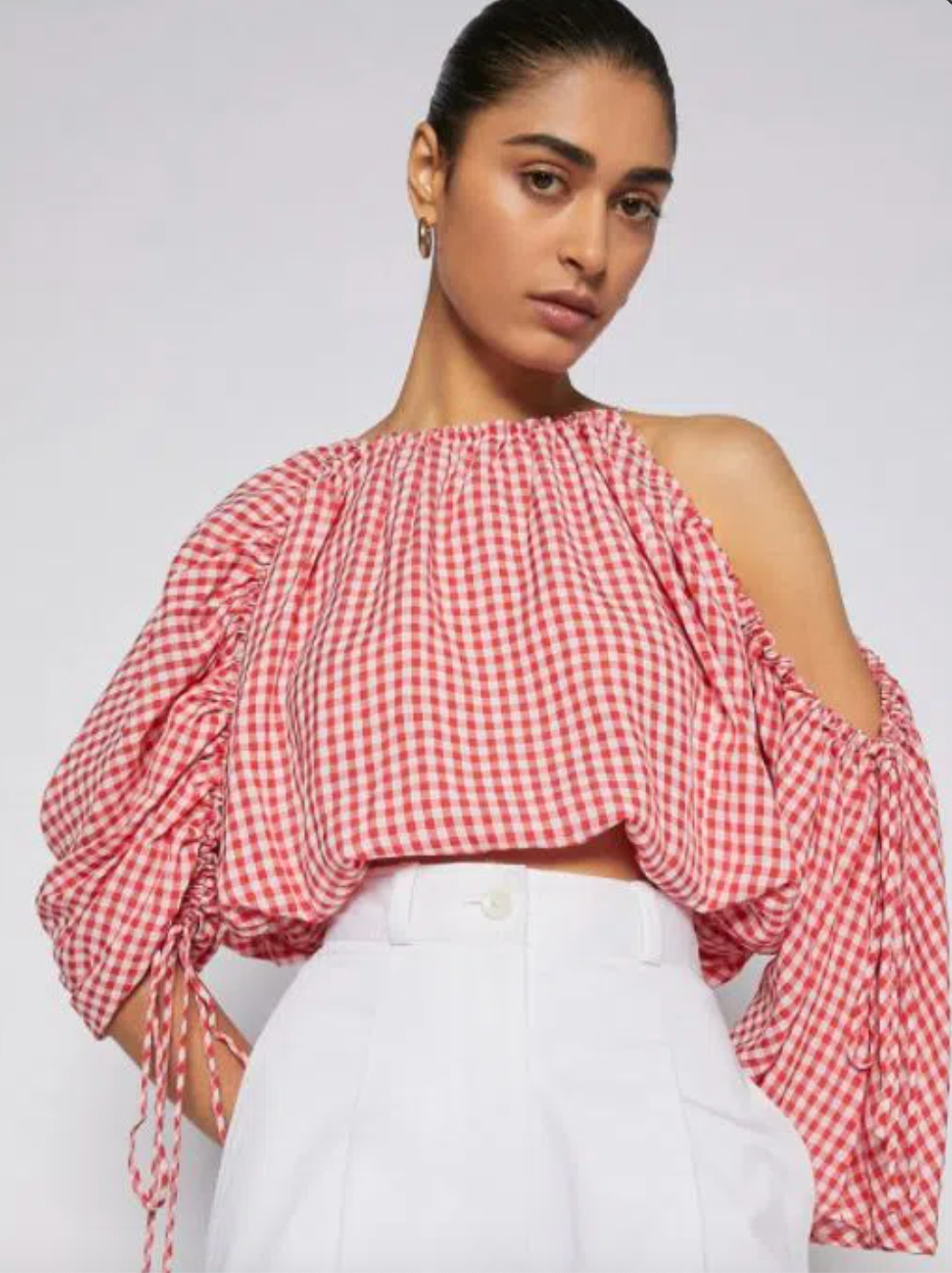 Drawcord Gingham Set