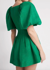 Dusk Knot Puff Sleeve Dress - Size 10
