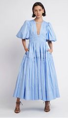 Fallingwater Gathered Midi Dress - Size 12