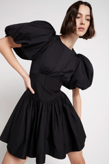 Gianna Puff Sleeve Mini Dress - Size 10