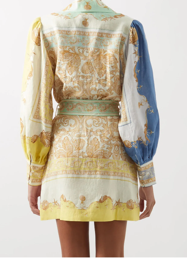 Ursula Baroque Print Dress - Size 10