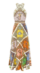 Trippy Troppo Halter Midi Dress