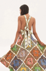 Trippy Troppo Halter Midi Dress