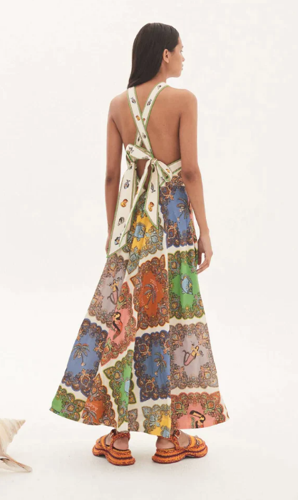 Trippy Troppo Halter Midi Dress