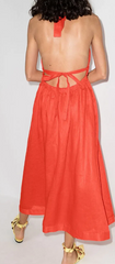 Shelly Halter Bow Midi - Size 14