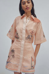 Marina Mini Shirt Dress - Size 8