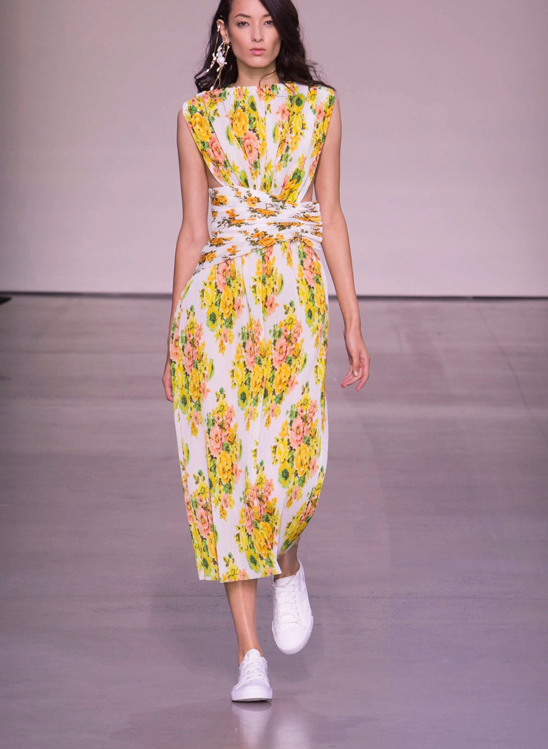 Golden deals plisse dress