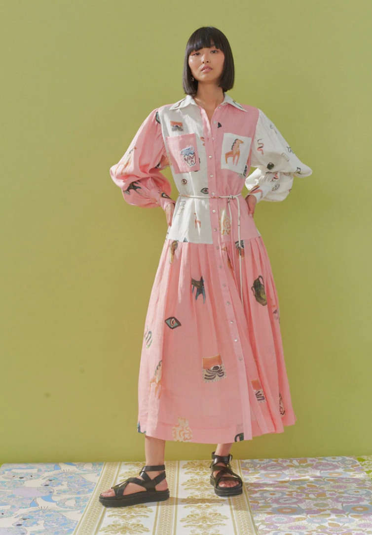 Cleo Patchwork Dress - Size 10