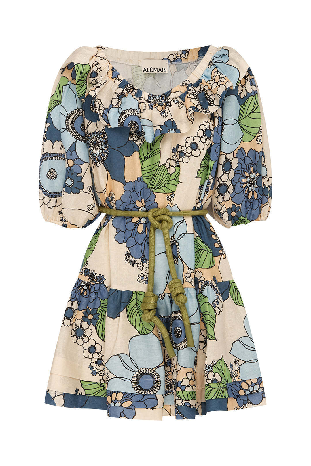 Farrah Ruffle Mini Dress - Size 10