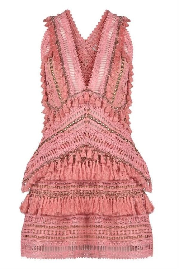 Thurley pink dress top